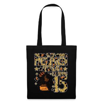 Cette reine de mélanine est maintenant noire de 15 ans - Sac en tissu - noir - Devant