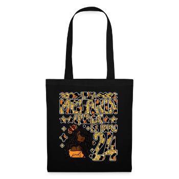 Cette reine de mélanine a maintenant 24 ans de noir - Sac en tissu - noir - Devant