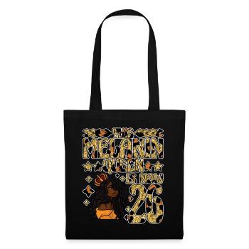 Cette reine mélanine est maintenant noire de 26 ans - Sac en tissu - noir - Devant