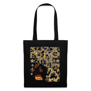 Cette reine de mélanine est maintenant noire de 29 ans - Sac en tissu - noir - Devant