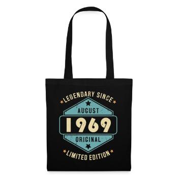 Août 1969 Vintage Retro Anniversaire - Sac en tissu - noir - Devant