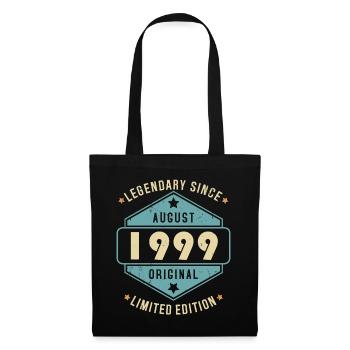Août 1999 Vintage Retro Anniversaire - Sac en tissu - noir - Devant