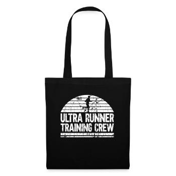 Équipe d’entraînement Ultra Runner - Ultramarathon Ultra - Sac en tissu - noir - Devant