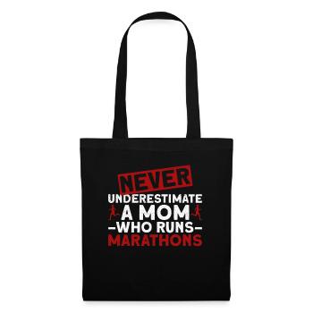 Women Marathon Marathon Runner Jogging - Sac en tissu - noir - Devant