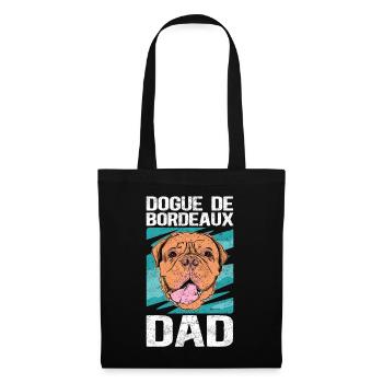 Great Dane Dad | Dogue de Bordeaux Gift - Tote Bag - black - Front