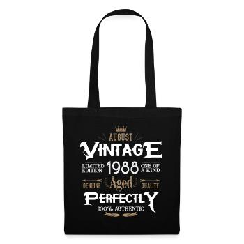 Août 1988 naissance Legends Birthday - Sac en tissu - noir - Devant