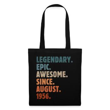 1956 August Vintage Birthday Gift - Tote Bag - black - Front