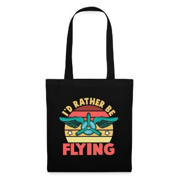 I'd Rather Be Flying Aircraft Pilot - Tote Bag - black - Front