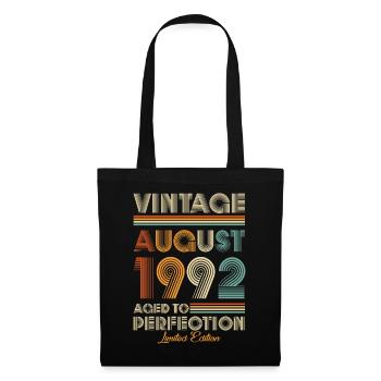 Vintage Aged To Perfection August 1992 - Tote Bag - black - Front