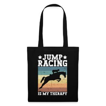 Show Jumping Horse Racing Horse Riding Riders - Tote Bag - black - Front