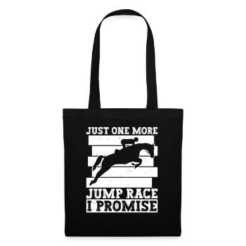 Show Jumping Equestrian Sport Horse Riding Rider - Tote Bag - black - Front