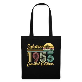 Septembre 1953 Cadeau d’anniversaire en édition limitée - Sac en tissu - noir - Devant