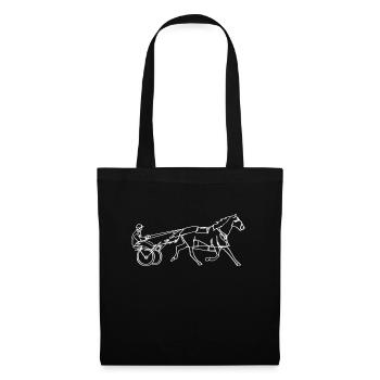 Courses de chevaux Trotting Horse Trotter Pacer - Sac en tissu - noir - Devant