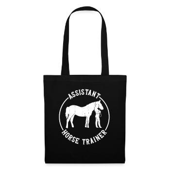 Assistant Horse Trainer - Horse Trainer Riding - Tote Bag - black - Front