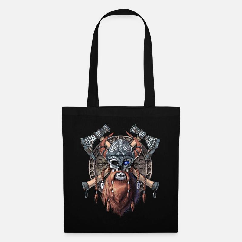 Viking Skull OFFIZIELL - Stoffbeutel - Schwarz