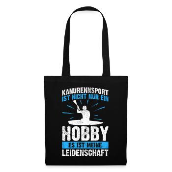 Kanurennsport Sport Sportart Kanusport Kanu - Stoffbeutel - Schwarz - Vorne