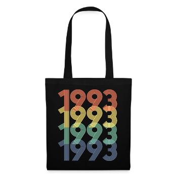 Cool Retro 1993, 30 ans, cadeau de 30e anniversaire - Sac en tissu - noir - Devant