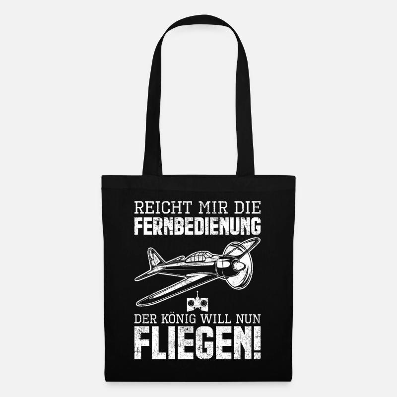Modellbau Modellflug Pilot - Stoffbeutel - Schwarz