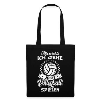 Beachvolleyball Volleyball Beach-Volleyball - Stoffbeutel - Schwarz - Vorne