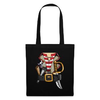 Pirate Belt Pirate Outfit Costume Pirate Famille - Sac en tissu - noir - Devant