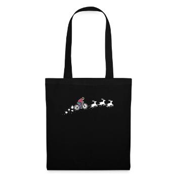 Mountain Bike Christmas Sleigh - Funnier - Tote Bag - black - Front