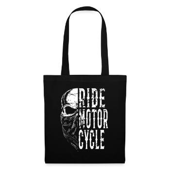 ride Motorcycles Skull - Tote Bag - black - Front