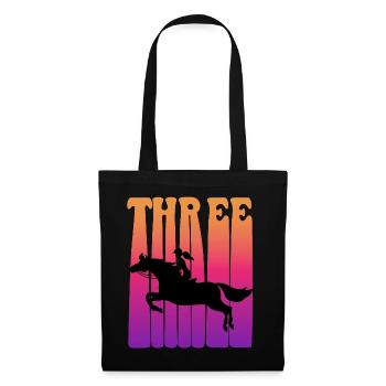 Girl riding, I am 3 years old, children 3. - Tote Bag - black - Front