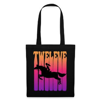 Girl riding, I am 12 years old, children 12. - Tote Bag - black - Front