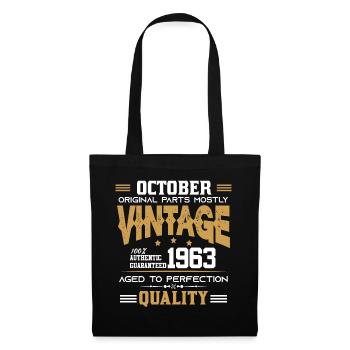Vintage Aged To Perfection October 1963 - Tote Bag - black - Front