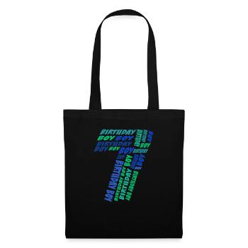 Birthday Boy 7th birthday | Boys - Tote Bag - black - Front
