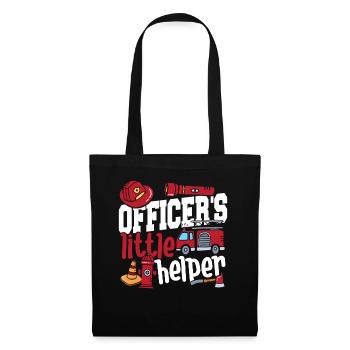 Police assistant | Children's Birthday Party Police | - Tote Bag - black - Front