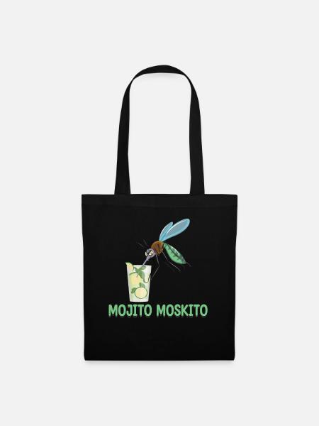 Mojito Moskito | Witziges Bierhemd | Witziges - Stoffbeutel - Schwarz