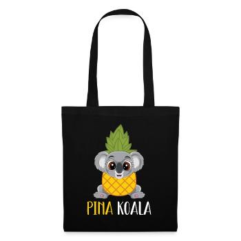 Pina koala pina colada ! | Drôle de | cadeau - Sac en tissu - noir - Devant