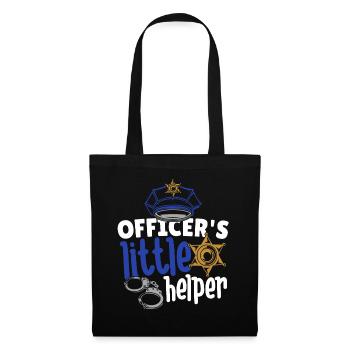 Police assistant | Children's Birthday Party Police | - Tote Bag - black - Front