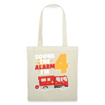 Sound The Alarm I'm 4 | Firefighter Topic - Tote Bag - nature - Front