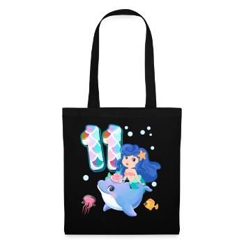 11th Birthday | Mermaid Birthday | - Tote Bag - black - Front