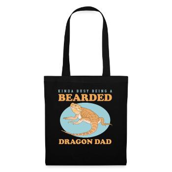 Bearded Dragon Dad Bearded Dragon Reptiles Gift - Tote Bag - black - Front
