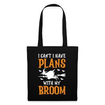 I Can't I Have Plans With My Broom - Tote Bag - black - Front