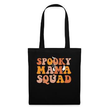 Spooky Mama Squad Halloween Costume Party With - Tote Bag - black - Front