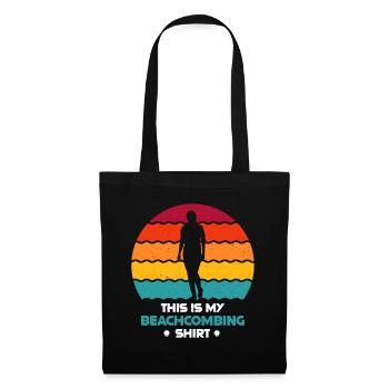 Peignage de plage - Sac en tissu - noir - Devant
