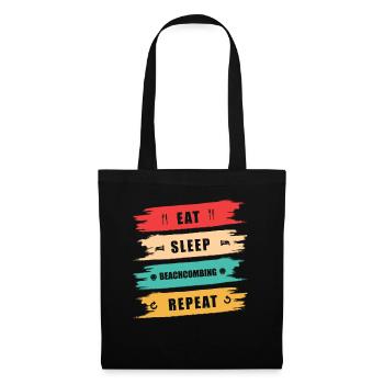 Peignage de plage - Sac en tissu - noir - Devant