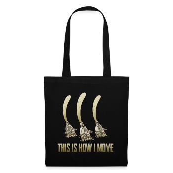 How To Move Magician Broomsticks Halloween Party - Tote Bag - black - Front