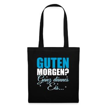 Genervter Morgenmuffe - Stoffbeutel - Schwarz - Vorne