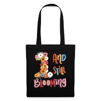 1 Et encore fleurir filles florales 1. - Sac en tissu - noir - Devant