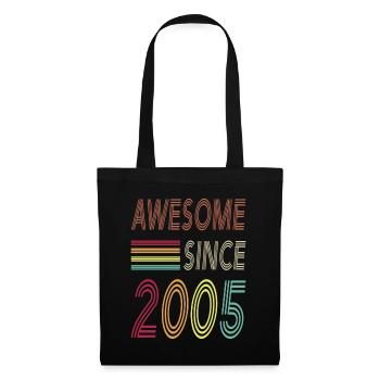 Génial depuis 2005 - Sac en tissu - noir - Devant