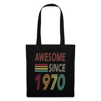 Awesome since 1970 - Stoffbeutel - Schwarz - Vorne
