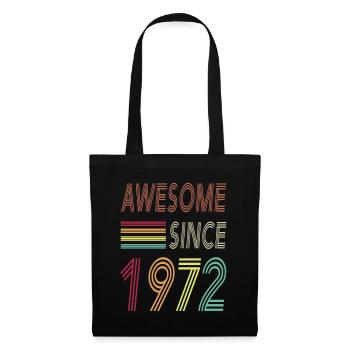 Awesome since 1972 - Stoffbeutel - Schwarz - Vorne