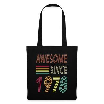 Awesome since 1978 - Tote Bag - black - Front