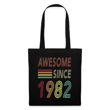 Awesome since 1982 - Stoffbeutel - Schwarz - Vorne