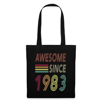 awesome since 1983 - Tote Bag - black - Front